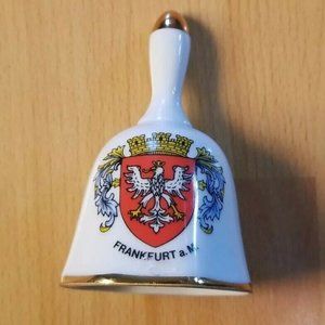 CERAMIC BELL FRANKFURT 22 KARAT GOLDANFLAUGE KLEIB